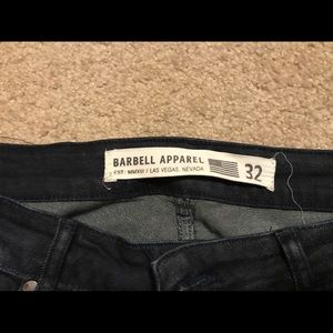 Barbell Apparel size 32 dark jeans